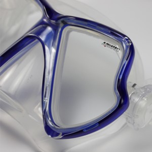 MK-400(BL) Máscara de buceo técnica con lentes de vidrio templado doble