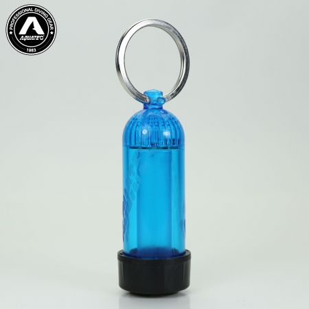 Přívěšek na klíče na mini nádrž pro potápění Scuba Choice se zatmíváním a zatmíváním s duhovou barvou