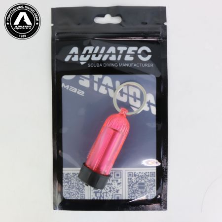 Scuba Choice Tauch Mini Tank Schlüsselanhänger (Pink)