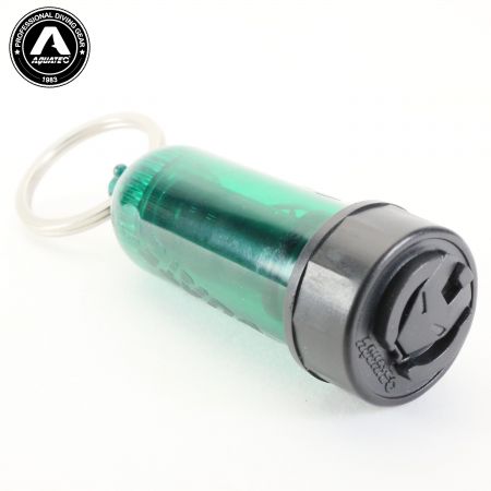 Porte-clés de plongée Scuba Choice avec réservoir mini et effet de fondu avec couleur arc-en-ciel