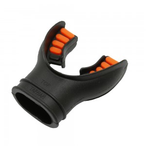 Регулятор для подводного плавания, наконечник для рта, черный/оранжевый