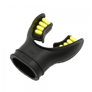 Scuba Mouthpiece Easy To Hold Black/Yellow