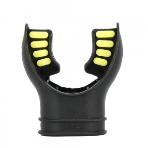 Diving Mouthpiece Easy To Hold Black/Yellow