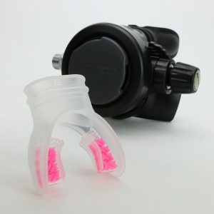 Sidemount Top-Quality Mouthpiece Clear/Pink