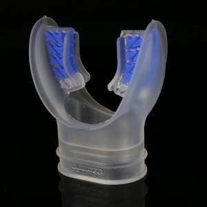 Pemegang Mulut Gigitan Selam Sidemount Jernih/Biru