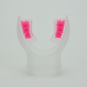 Boquilla de buceo de alta calidad transparente/rosa