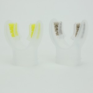 Almohadillas para boquilla de buceo técnico clara/amarilla