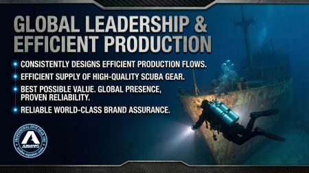 Scuba-Aquatec 글로벌 리더십 및 효율적인 생산