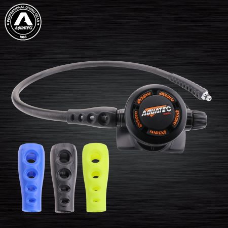 Alomejor Protezione Per Tubo Flessibile Immersione – Gomma TPR, 95mm, Diametri 12-15.5mm – Colori Vivaci (Nero, Giallo, Azzurro, Rosa)