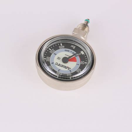 Manomètre Plongée Sous-marine 400 Bar / 6000 Psi - Pour Vérifier Pression Bouteille, Acier Inox ! - 3