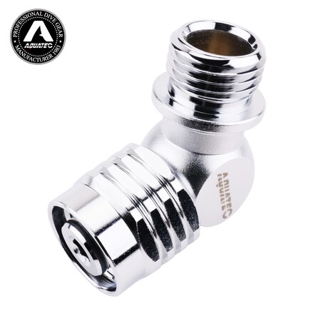 AQUATEC SW-05 110 fokos búvártömlő-forgóadapter menetes végének részletei