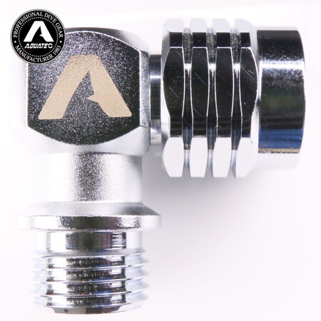 AQUATEC SW-04 90 fokos légzőautomata-forgóadapter mérnöki közeli nézete 16