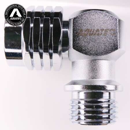 AQUATEC SW-04 90 fokos második fokozatú forgócsatlakozó külső menetes nézete 17