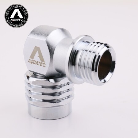 AQUATEC SW-04 90 fokos búvárreduktor forgatható adapterének menetes csatlakozása, 4. nézet