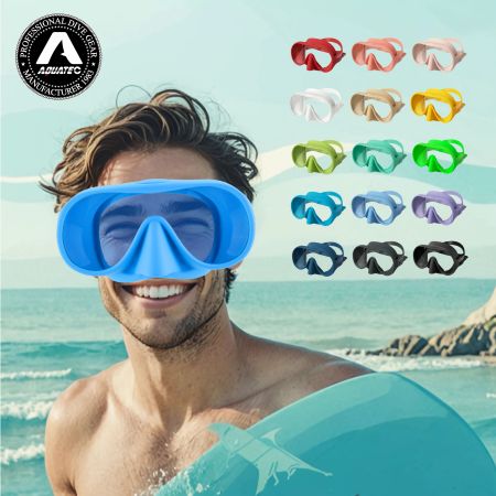 Masque de plongée pour hommes - Masque de plongée version large AQUATEC MK-202