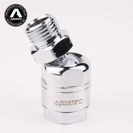 AQUATEC SW-15 180 fokos második fokozatú forgócsatlakozó fémes felületének részlete, 8. nézet
