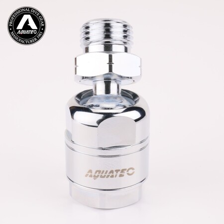 AQUATEC SW-15 180 fokos búvártömlő-forgóadapter csatlakozásának perspektivikus nézete, 9. nézet