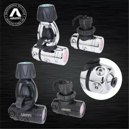 Dive Gear Regulator Balanced Diaphragm (YOKE & DIN) - RG-2150F Aquatec Technical Diving Regulator