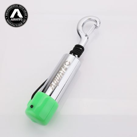 Scuba Choice Segnale Di Sicurezza Subacqueo: Campana A Sonaglio Con Clip, Verde Fluorescente