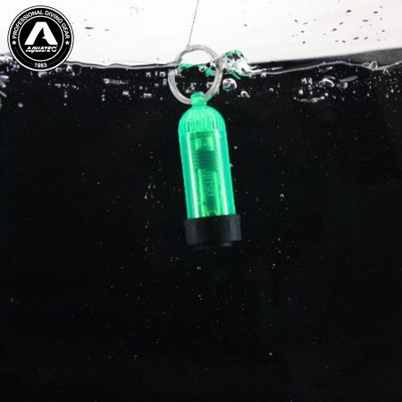 Portachiavi per immersioni Scuba con mini bombola con luce LED