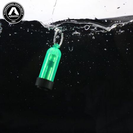 מפתח טבעת מיני צנצנת צלילה Scuba עם תאורת LED