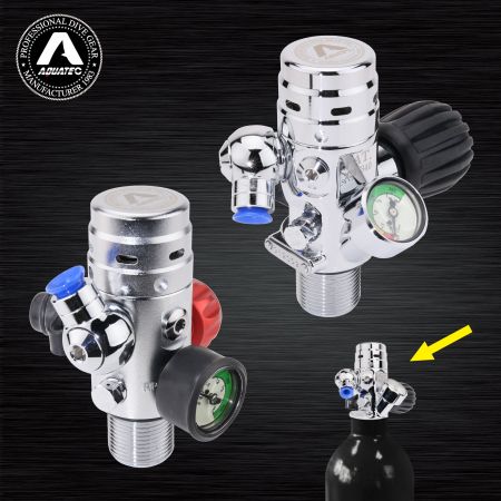 Piston First Stage Regulator - Aquatec TF-100 & TF-200  Integrated regulator valve