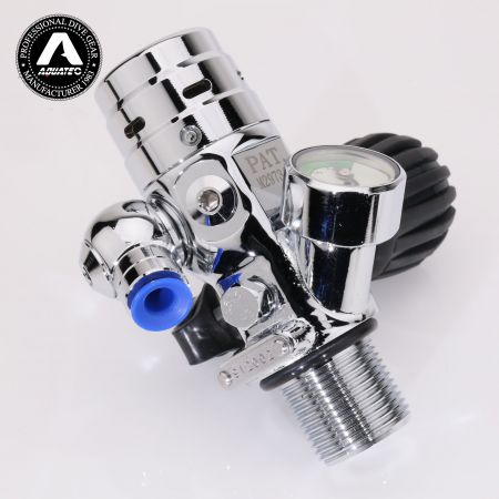 तकनीकी डाइविंग के लिए एक्वाटेक TF-100 और TF-200 एकीकृत नियामक वाल्व स्कूबा गियर