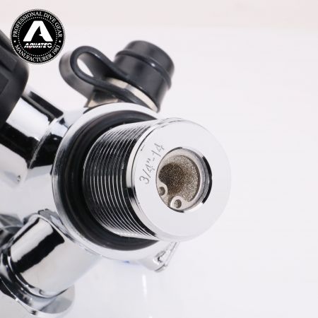 एक्वाटेक TF-100 और TF-200 एकीकृत नियामक वाल्व DIN 5/8" उच्च दबाव कनेक्शन (200–300 बार)