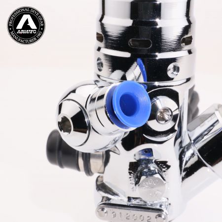 एक्वाटेक TF-100 और TF-200 एकीकृत नियामक वाल्व संक्षारण-प्रतिरोधी क्रोम-प्लेटेड पीतल का शरीर