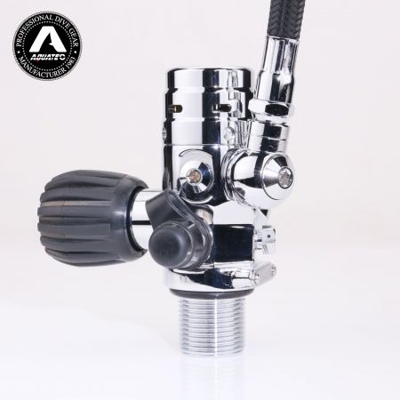 Aquatec TF-100 और TF-200 एकीकृत रेगुलेटर वाल्व DIN वाल्व गेज के साथ