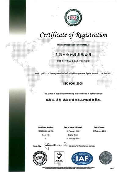 2009 ISO 9001:2008 Qualitätsmanagementsystem