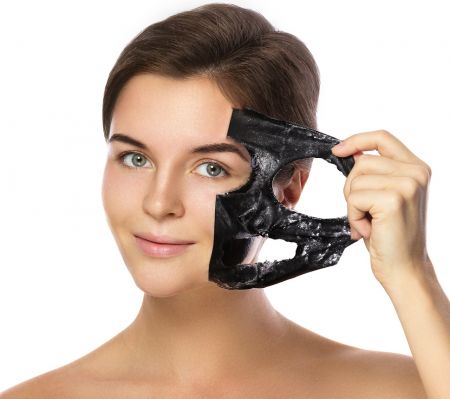 Fabricación de mascarillas faciales de etiqueta privada, mascarilla negra de carbón peel-off - Mascarilla negra de carbón peel-off