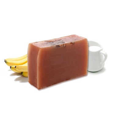 Fuktighetsgivende Håndlaget Såpe - Banan + Melk