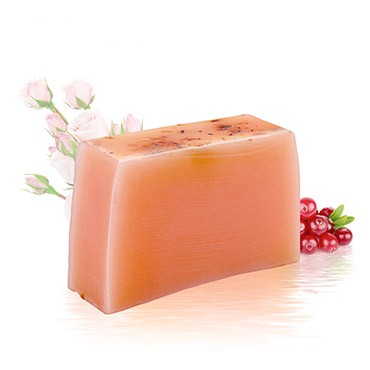 Savon artisanal hydratant - Canneberge + Rose