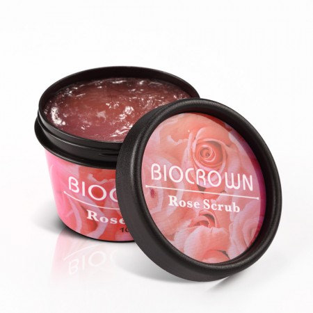 Rose fuktighetsgivende eksfolierende gel