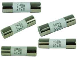 F-1038C-XX 10x38мм 500В керамічныя запальнікі - SHINING-F-01038C Серыя 10x38mm 500V Керамічны запоўнік з часавым запаздраваннем