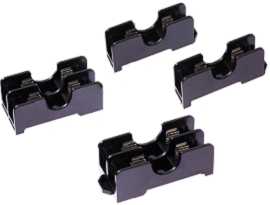 FB-601X Series 35mm Din Rail Mounted 6x30 600V 15A Midget Fuse Blocks - FB-6011 & FB-6012 Din Rail Mounted 15A 6x30 Midget Fuse Blocks