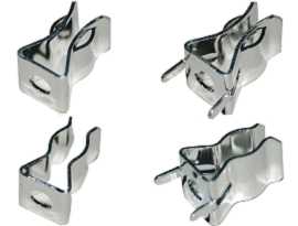 FC-4052BTXX Series Fuse Clips - FC-4052BTXX Series 15A Brass Fuse Clips (Bright Tin Plating)