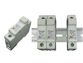 FS-03X Serie DIN-Schienenmontierte 10x38 RT18-32 Patrone 600V 32A Sicherungshalter - FS-031 & FS-032 Din-Schienenmontierte Sicherungshalter