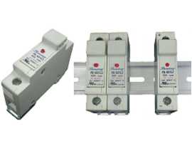 FS-03XL3 Series Din Rail Mounted 10x38 RT18-32 Cartridge 600V 32A Fuse Holders - FS-031L3 & FS-032L3 32A Fuse Holders