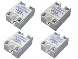 Relais Statique 40A DC 0-10V AC 0-250V - Plaque Aluminium Ignifuge - Pour équipements électriques - 9
