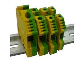TF-G Series Din Rail Mounted Feed Through Ground Earthing Terminal Blocks - TF-G Series Feed Through Ground Terminal Blocks