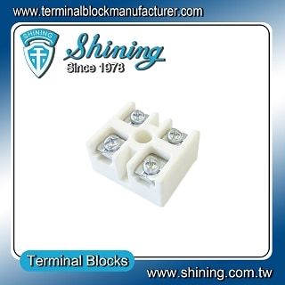 TC-61002B Panel Mounted 600V 100A 2Poles Ceramic Terminal Block - TC-61002B Panel Mounted 600V 100A 2Poles Ceramic Terminal Block