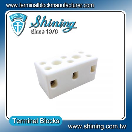 TC-6153A Panel Mounted 600V 15A 3Poles Ceramic Terminal Block
