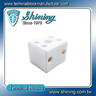 TC-6302A Panel Mounted 600V 30A 2Poles Ceramic Terminal Block - TC-6302A Panel Mounted 600 V 30 A 2Poles Ceramic Terminal Block