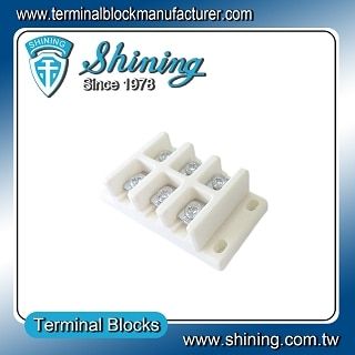 TC-6303C Panel Mounted 600V 30A 3Poles Ceramic Terminal Block - TC-6303C Panel Mounted 600 V 30 A 3Poles Ceramic Terminal Block