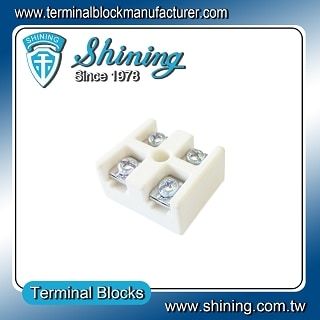 Blocco Terminale Ceramico Montato su Pannello TC-6402B 600V 40A 2Poli - Blocco Terminale Ceramico Montato su Pannello TC-6402B 600 V 40 A 2Poli