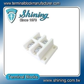 TC-6452C Panel Mounted 600V 45A 2Poles Ceramic Terminal Block - TC-6452C Panel Mounted 600 V 45 A 2Poles Ceramic Terminal Block