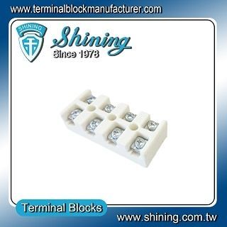 TC-6454B ပိုန်းထိုင်းမှာထည့်သွင်းထားသော 600V 45A 4Poles စာတမ်းအကွက်ပုံစံတို့ပါဝင်သည့် Ceramic Terminal Block