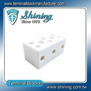TC-6503A Panel Mounted 600V 50A 3Poles Ceramic Terminal Block - TC-6503A Panel Mounted 600 V 50 A 3Poles Ceramic Terminal Block